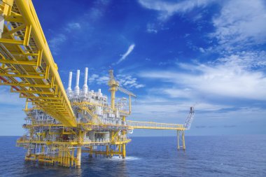 Offshore gaz üretim flatform.