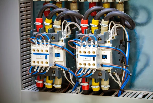 ,contactor magnético dual para el control de la energía eléctrica — Foto de Stock