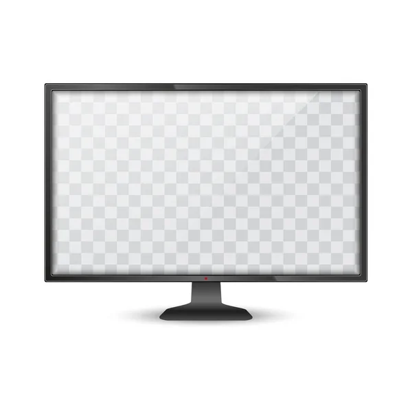 Mockup monitor de computador realista. Vetor —  Vetores de Stock