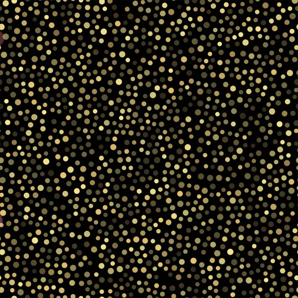 Fondo abstracto con puntos dorados brillantes. Vector. — Archivo Imágenes Vectoriales