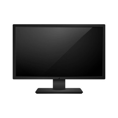 Gerçekçi televizyon ya da monitör modeli. Vektör