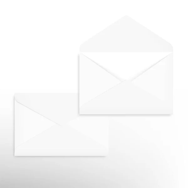 Envelope Mockup Realista Para Carta Cartão Convite Vetor —  Vetores de Stock