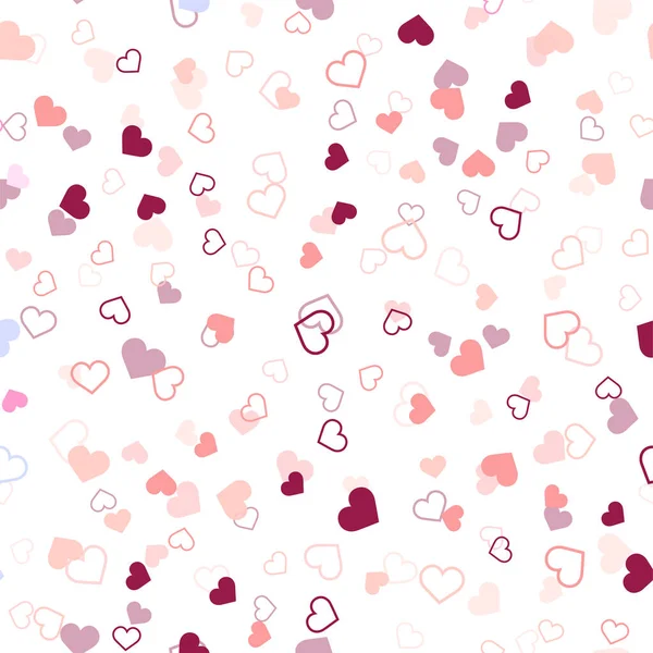 Patrón Sin Costuras Con Corazones Coloridos Para Día San Valentín — Vector de stock