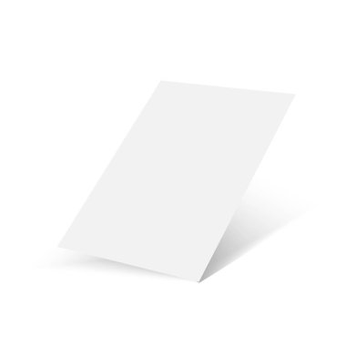 Boş 3D Flyer Model Tasarımı. Vektör illüstrasyonu