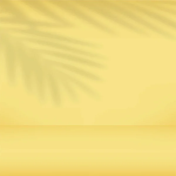 Bacharelado Gradiente Amarelo Abstrato Estúdio Vazio Vetor — Vetor de Stock