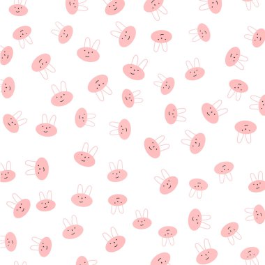 Soyut figürlerle kusursuz desen. Vektör .