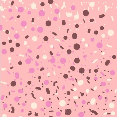 Soyut figürlerle kusursuz desen. Vektör .