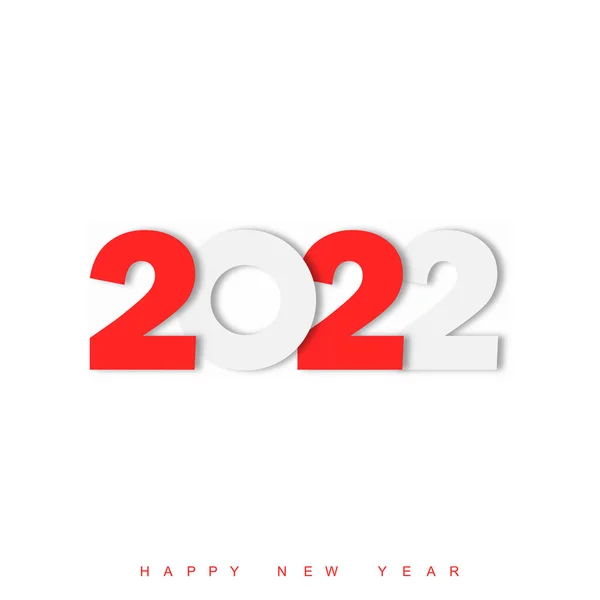 Bonne Année 2022 Conception Texte Modèle Brochure Conception Carte Postale — Image vectorielle
