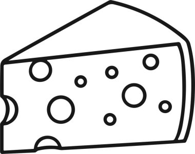 Simge peynir illüstrasyon vektörü