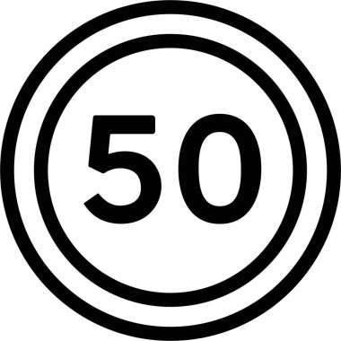 simge gösterimi maksimum hız sınırı 50 vektör
