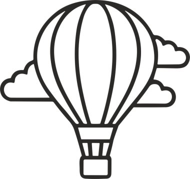 simge hava balonu illüstrasyon vektörü