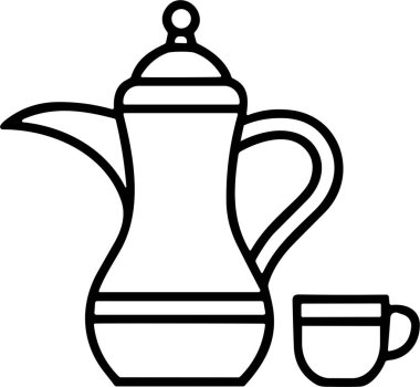 ikon çaydanlık resimleme vektörü