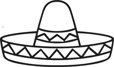 Simge sombrero illüstrasyon vektörü