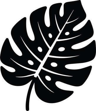 ikon illüstrasyonu Canavar deliciosa vektörü bırakır