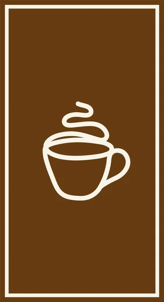 Uma Xícara Café Para Cartazes Brochuras Como Ícone Para Bares — Fotografia de Stock