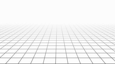 Soyut perspektif arka planı. 3B kablo vektör örgüsü.