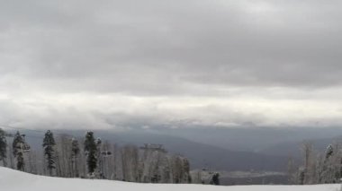 Timlaps Panorama dağlarda, Snowcats Dağları