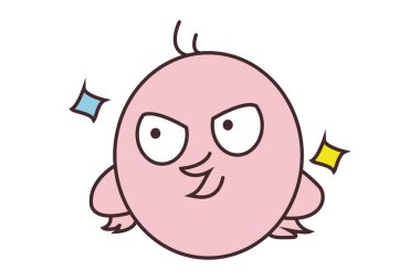 Şirin hatunun vektör karikatür çizimi görüyor. Beyaz arkaplanda izole.