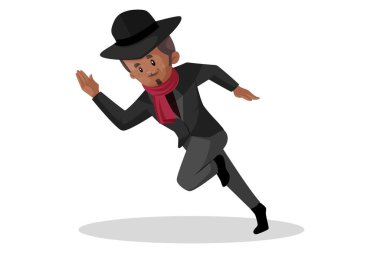 Vektör grafik çizimi. Don kaçıyor. Tek tek beyaz arkaplanda.