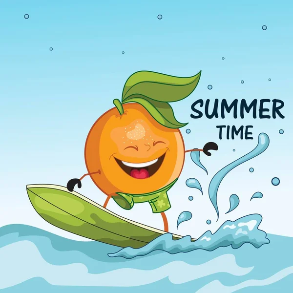 Summer Time Banner Design Template Vector Graphic Illustration — Wektor stockowy