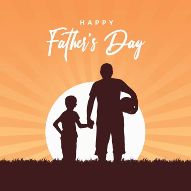 Happy father's day banner design template. Vector graphic illustration. Vector graphic illustration.