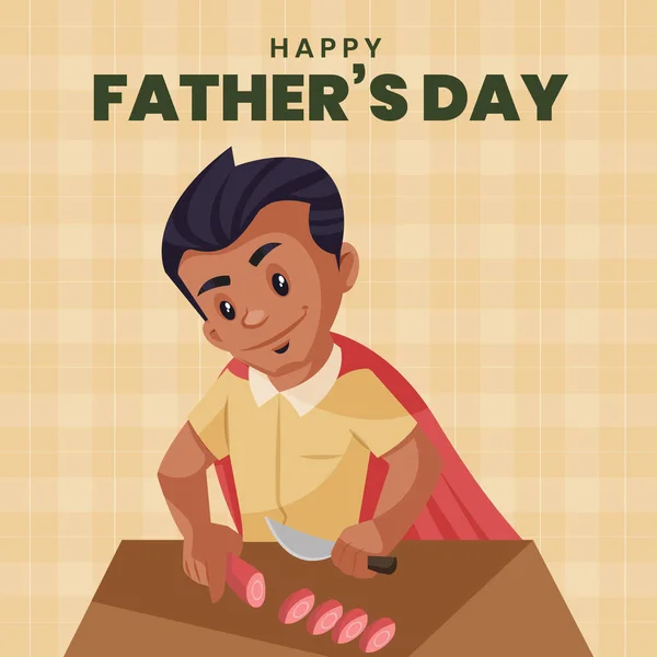Happy Father Day Banner Design Template Vector Graphic Illustration — 图库矢量图片