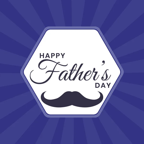Happy Father Day Banner Design Template Vector Graphic Illustration —  Vetores de Stock