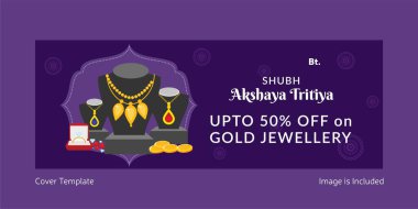 İyi Akshaya Tritiya 'lar. Vektör grafik illüstrasyonu.