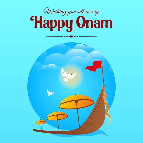 Diseño Bandera Plantilla Estilo Animados Onam Feliz vector, gráfico vectorial © F1Digitals #502291618