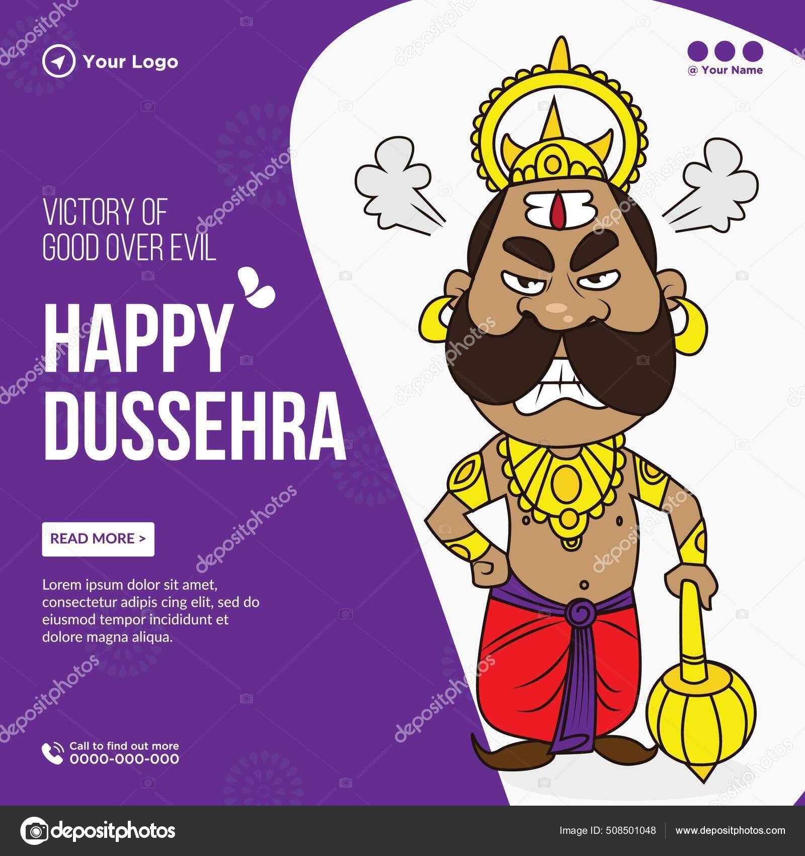 Banner Design Indian Festival Happy Dussehra Cartoon Style Template Stock Vector Image by ©F1Digitals #508501048 Banner Design Indian Festival Happy Dussehra Cartoon Style Template Stock Vector Image by ©F1Digitals #508501048