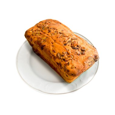 pasta beyaz arkaplanda izole edildi