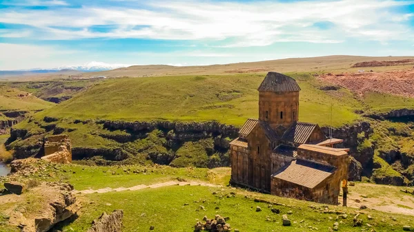 Ruïnes van de oude stad van Ani, stad van 1001 kerken, Turkije — Stockfoto