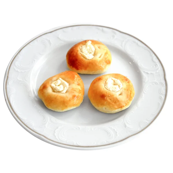 Traditional Turkish Pastry on a white plate — Stock Photo, Image