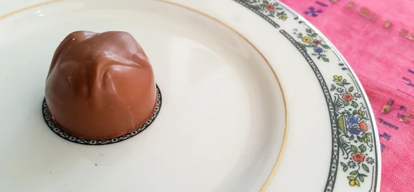 Chocolate in a Plate — Stock Photo, Image