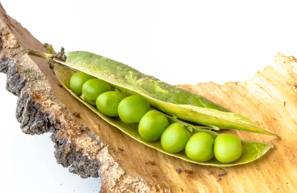 Guisantes en una corteza — Foto de Stock