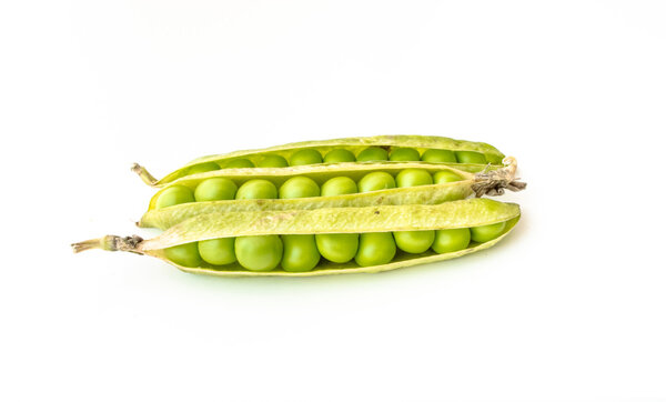 Peas Isolated on White Background