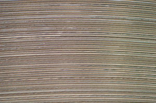 Vista lateral de uma pilha de papelão — Fotografia de Stock
