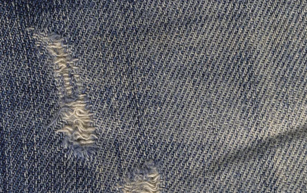 Close up di tessuto jeans blu — Foto Stock