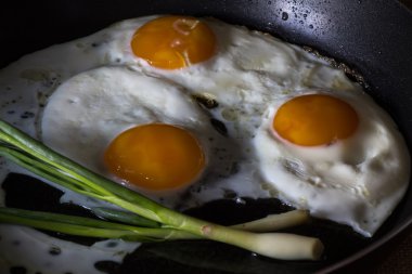 Tavada kızarmış yumurta. 