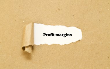 kar marjları yazıt karton delik içinde