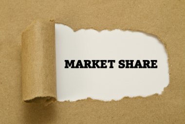 Pazar payı yazıt karton delik içinde