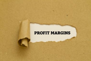 kar marjları yazıt karton delik içinde