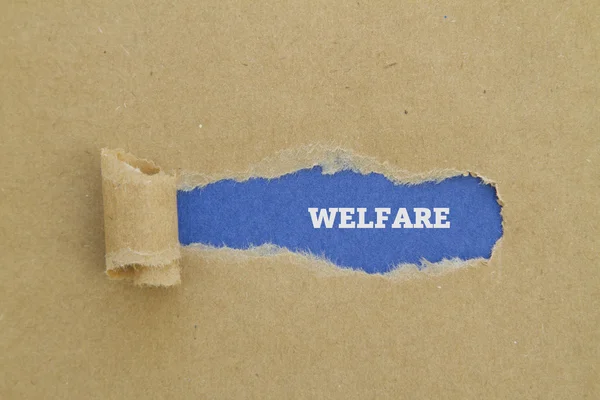 Refah kelime yırtık kağıt altında yazılı.