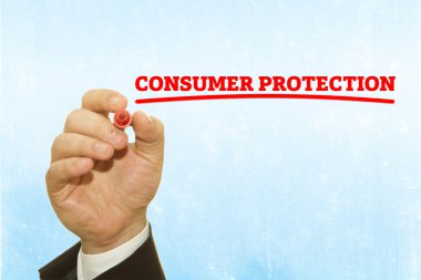 tüketici koruma yazma işadamı kadeh kırpılmış yazıt gökyüzü önünde