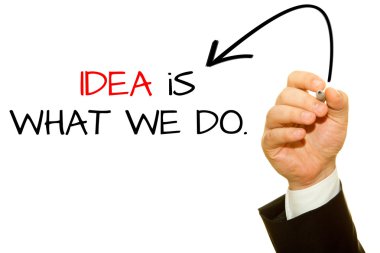 kırpılan işadamı fikri yazı yazıt üzerinde beyaz izole ne ihtimal