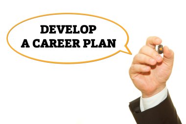 kırpılan atış yazma işadamı kariyer planı yazıt üzerinde beyaz izole geliştirmek