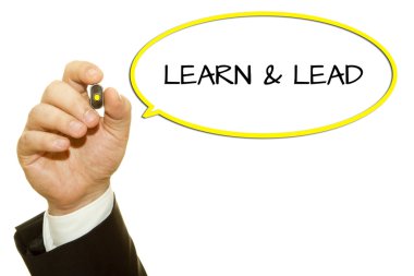 El yazma öğrenin ve şeffaf silme tahtada kurşun.