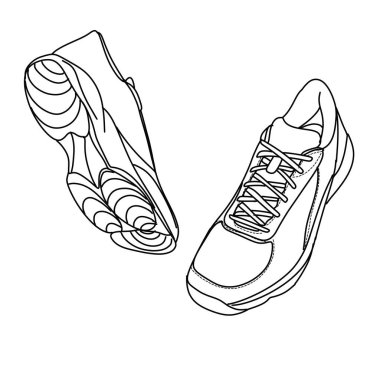 Bir boks ringinin siyah beyaz çizimi, halatlar, köşe direkleri ve spor ve dövüş temaları için uygun yükseltilmiş bir platform.