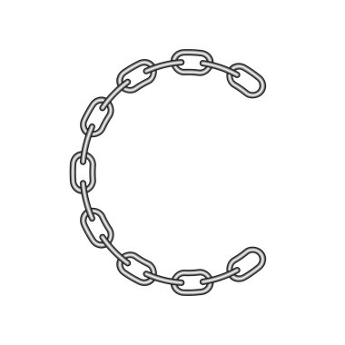 Alfabe zinciri mektupta C, ayarla