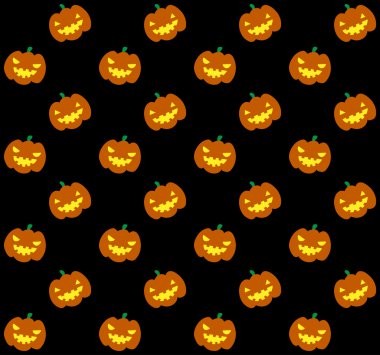 Jack-o-fener Kabak kafa desen siyah arka plan üzerine